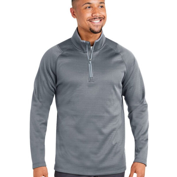 Men's Waffle Fleece Quarter-Zip Pullover Thumbnail