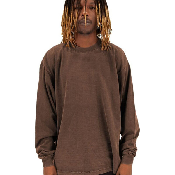 Unisex Max Heavyweight Garment-Dyed Long Sleeve T-Shirt Thumbnail
