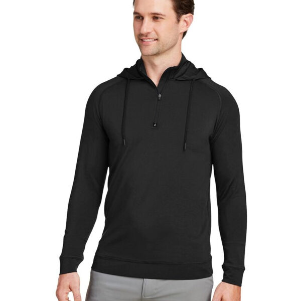 Unisex Vandyke Quarter-Zip Hooded Pullover Thumbnail