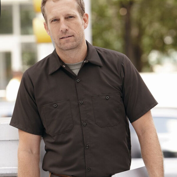Men's Industrial Short Sleeve Work Shirt Thumbnail