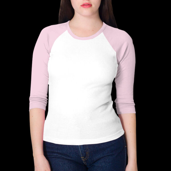 4353 Baby Rib 3/4 Sleeve Raglan Thumbnail