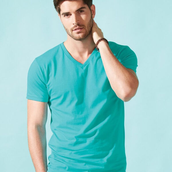 Unisex Cotton V-Neck T-Shirt Thumbnail