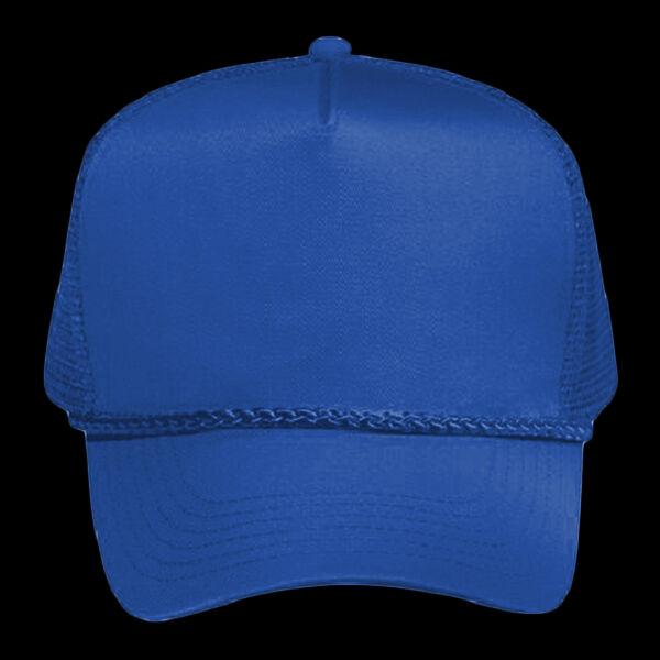 OTTO CAP® 5 Panel Mid Profile Mesh Back Trucker Hat Thumbnail