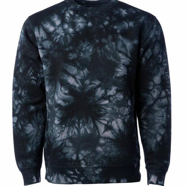 Unisex Midweight Tie-Dyed Crewneck Sweatshirt Thumbnail