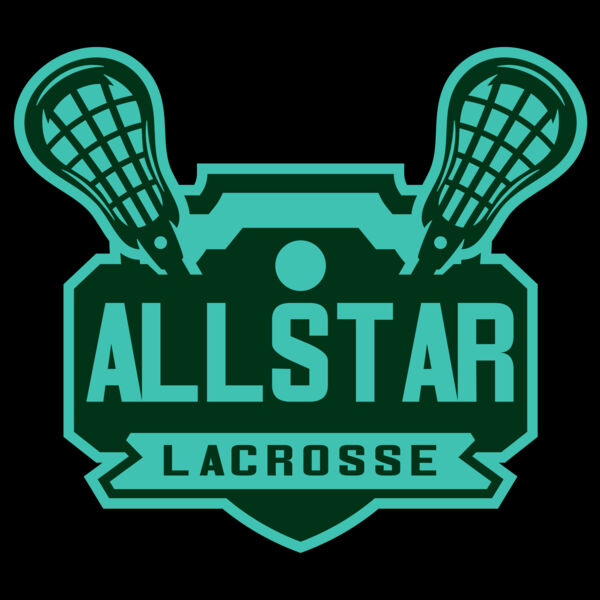 All stars Lacrosse Logo Template Thumbnail