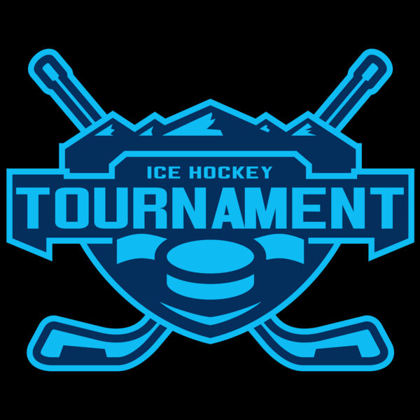 Tournament Ice Hockey logo template Thumbnail
