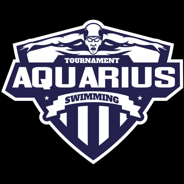 Aquarius Swimming Tournament logo template Thumbnail