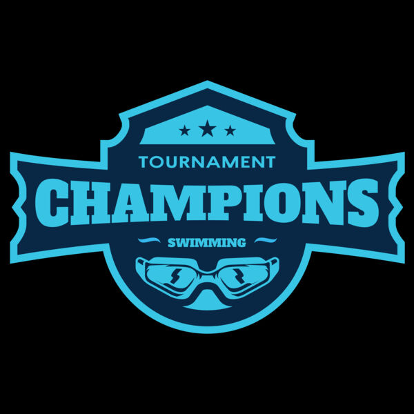 Champions Tournament Swimming logo template Thumbnail