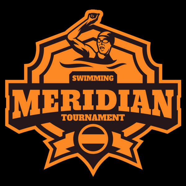 Meridian Tournament Swimming logo template Thumbnail