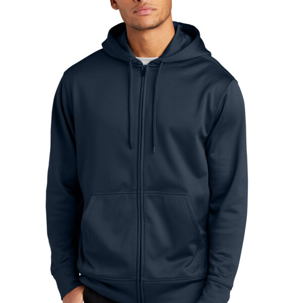 Sport Wick ® Fleece Full Zip Hooded Jacket Thumbnail
