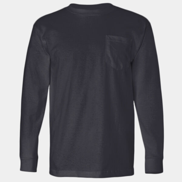 Bayside USA-Made Long Sleeve Pocket T-Shirt Thumbnail