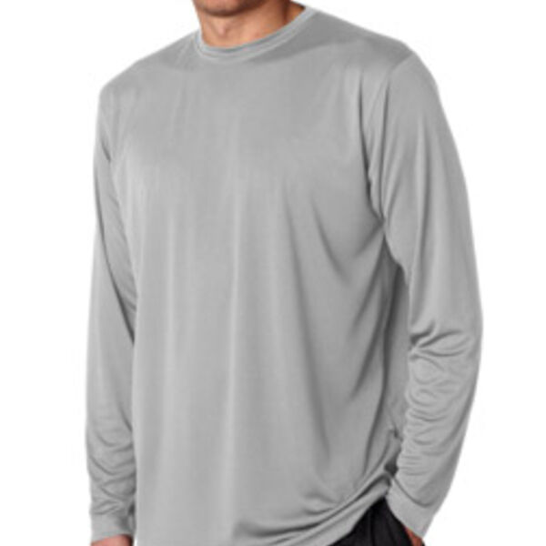 Grey Performance Interlock Long-Sleeve  Thumbnail