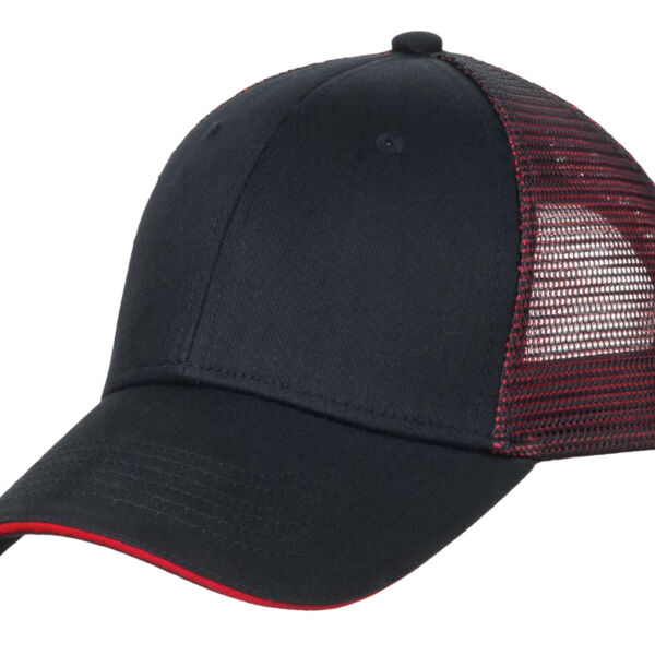 Double Mesh Snapback Sandwich Bill Cap Thumbnail