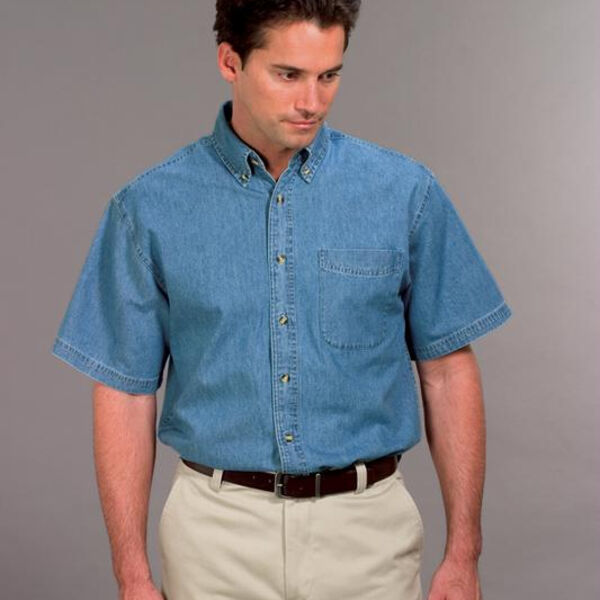 Port & Company® - Short Sleeve Value Denim Shirt. SP11  Thumbnail