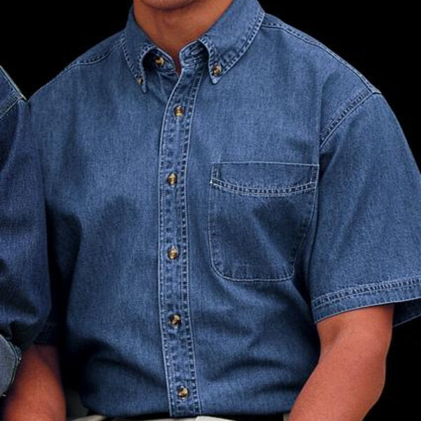 Port Authority® - Short Sleeve Denim Shirt. S500  Thumbnail