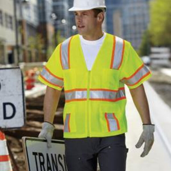 CornerStone® - ANSI Class 3 Dual-Color Safety Vest. CSV406 Thumbnail