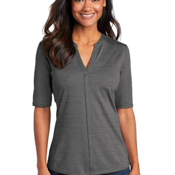 Port Authority ® Ladies Stretch Heather Open Neck Top Thumbnail